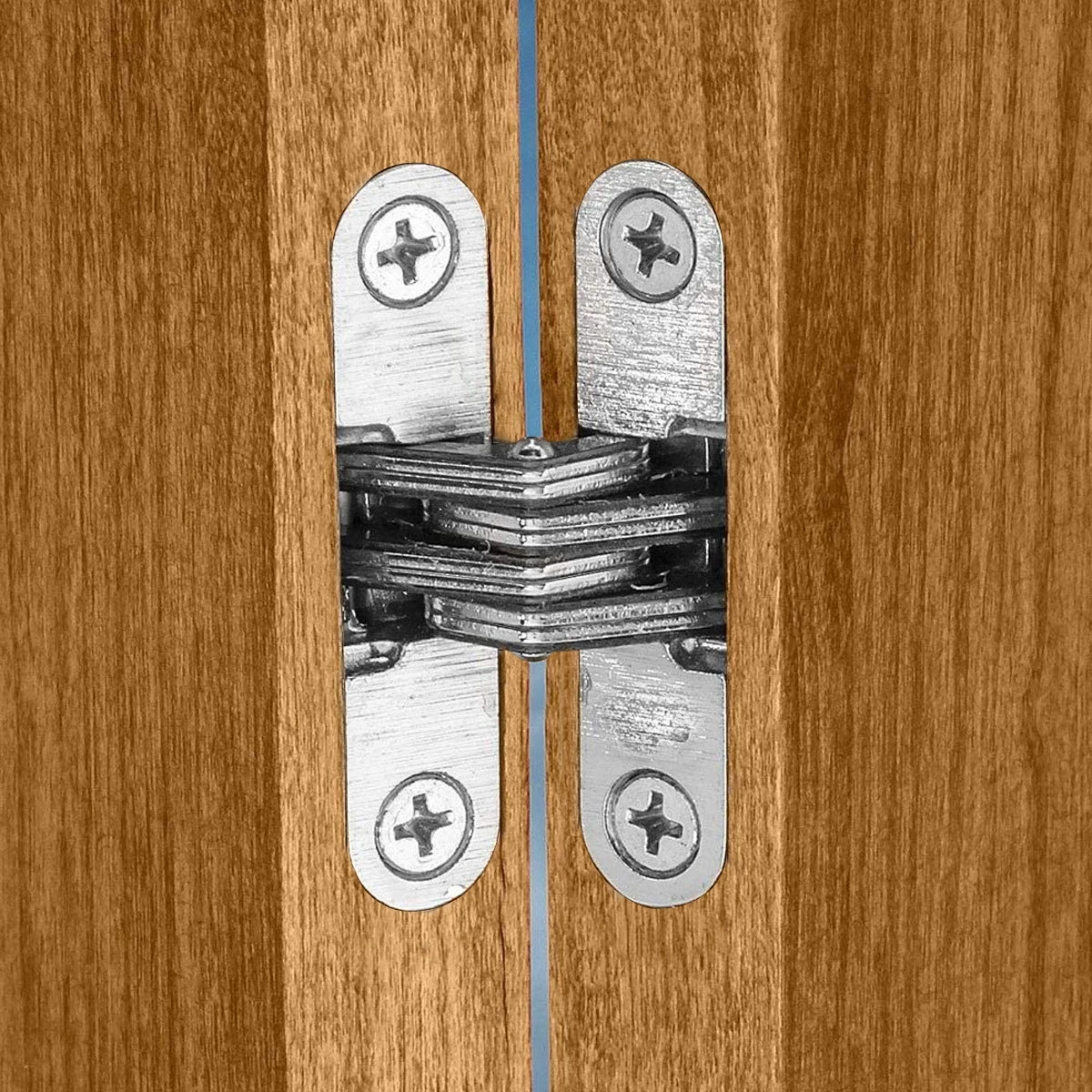 Invisible Hinge 180 Degree zinc Alloy material nickel color Invisible Folding Door Soss Hinge