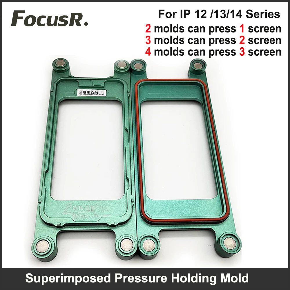 Magnet Superimposed Pressure Clamping Mold for iPhone 14 13 12 Pro Max mini Screen Frame Bezel Holding Mould Phone Repair Tools