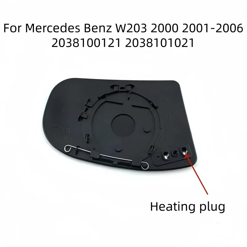 Car Rearview Heated Clear Side Mirror Glass Lens Wide Angle For Mercedes Benz W203 2000 2001-2006 2038100121 2038101021