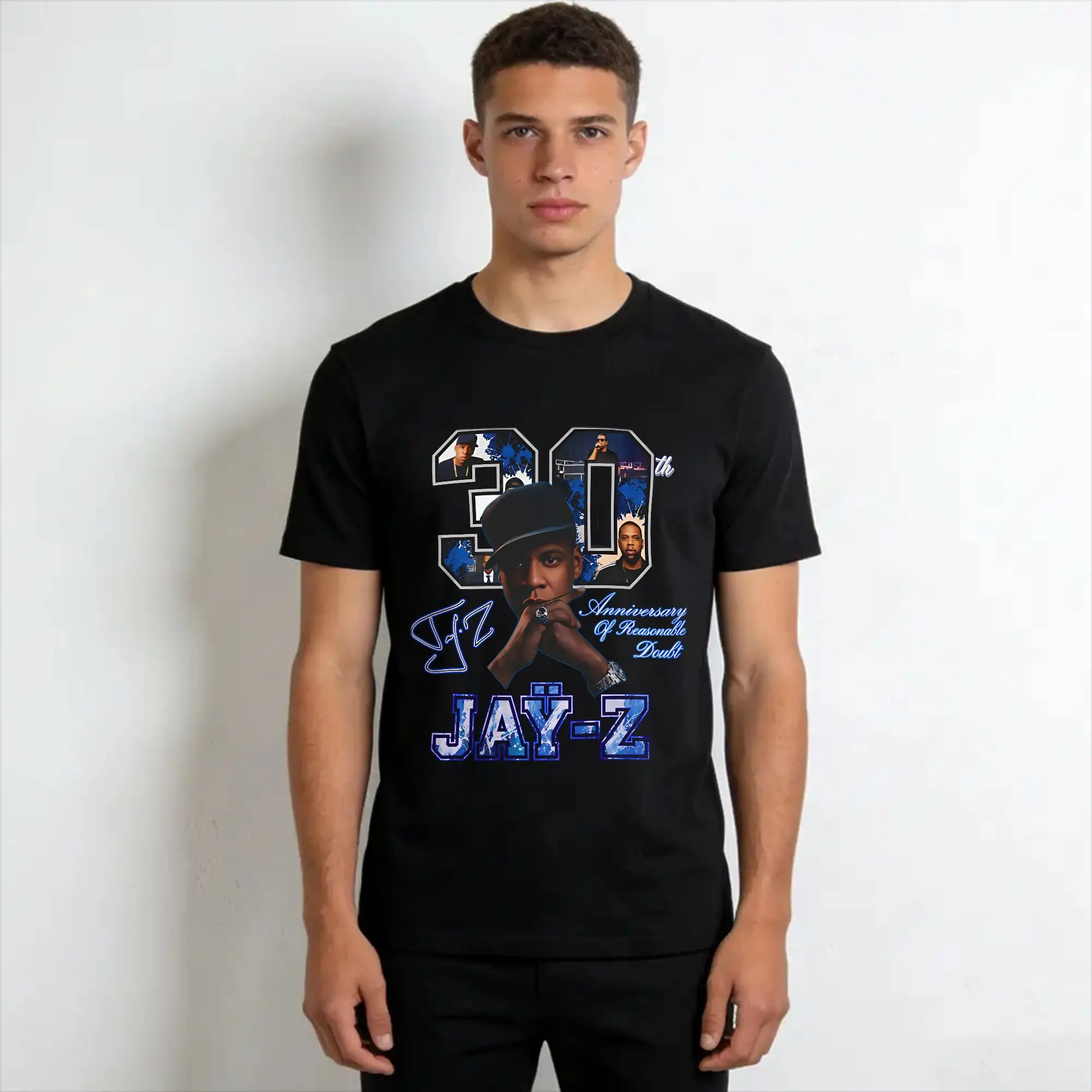 Jay Z 30th Reasonable Doubt 25th Blueprint JAŸ-Z 30 Tour  Graphic Printing T Shirts for Men Women  Pure Cotton  Tee Shirt