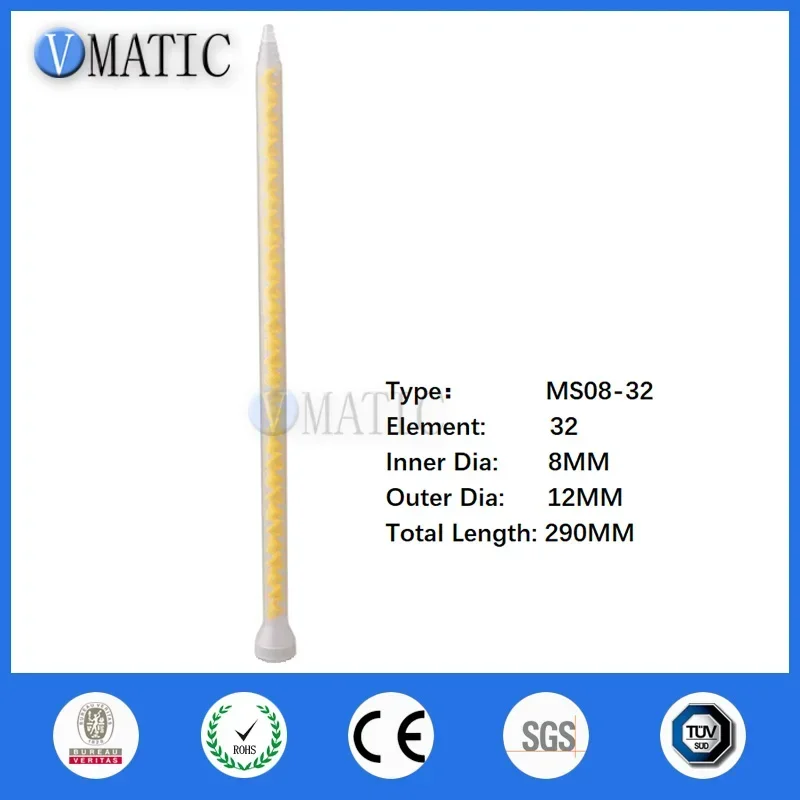 

‌ Насадки для промышленных статических смесителей MS08-32 | Картридж для эпоксидной смолы/силиконовой авто/электроники с защитой от клопов, дизайн, бесплатная доставка ‌