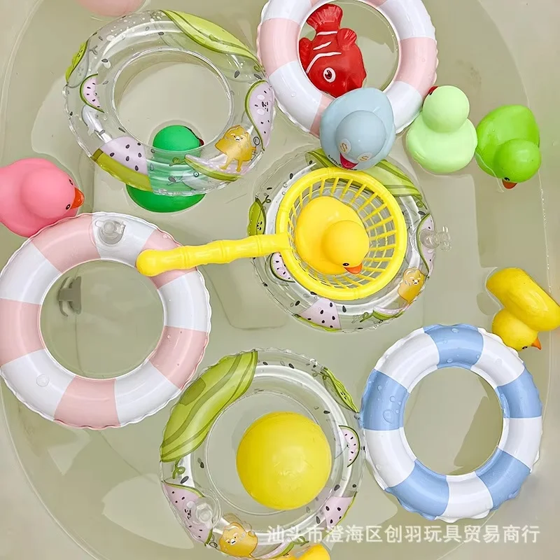 

Hot Sale High Quality Mini Swimming Ring For Labubu Doll Swimsuit Accessories Plush Doll Accessories Inflatable Toys Gifts