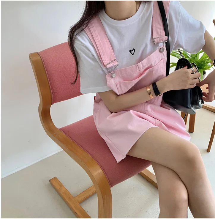 Pink Kangaroo ket Pantaloni interi da donna Allentati Dimagranti Casual Vita alta Gamba larga Or Jeans Trendy Pendolari Sle