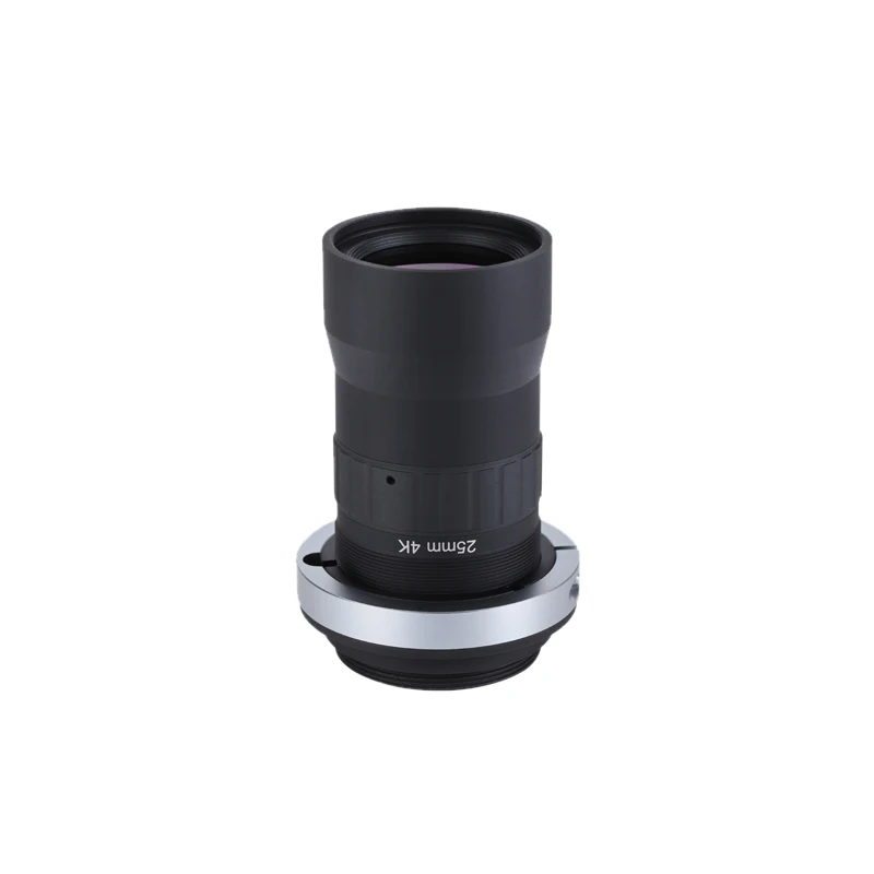 2021 Low Distortion 4K7u F4-22 0.015X-0.175X 25mm 4K Line Scan Lens For Industrial Cameras