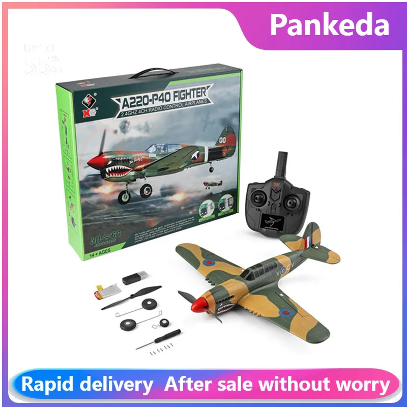 

WLtoys XK A220 4Ch6G/3D Modle Stunt Plane Six Axis Stability Remote Control Airplane Electric RC Aircraft Outdoor Toys For Adult