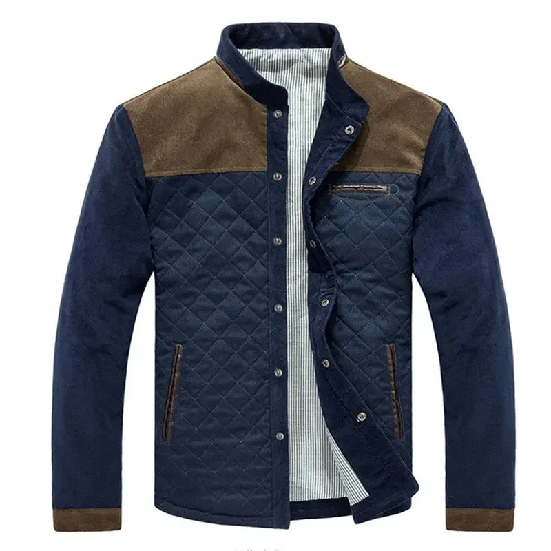 

Men's Stand Collar jackets Thickened Thermal Jacket Casual Fashion Loose Top Men's Outdoor Sports Tactical Coat Ropa De Hombre