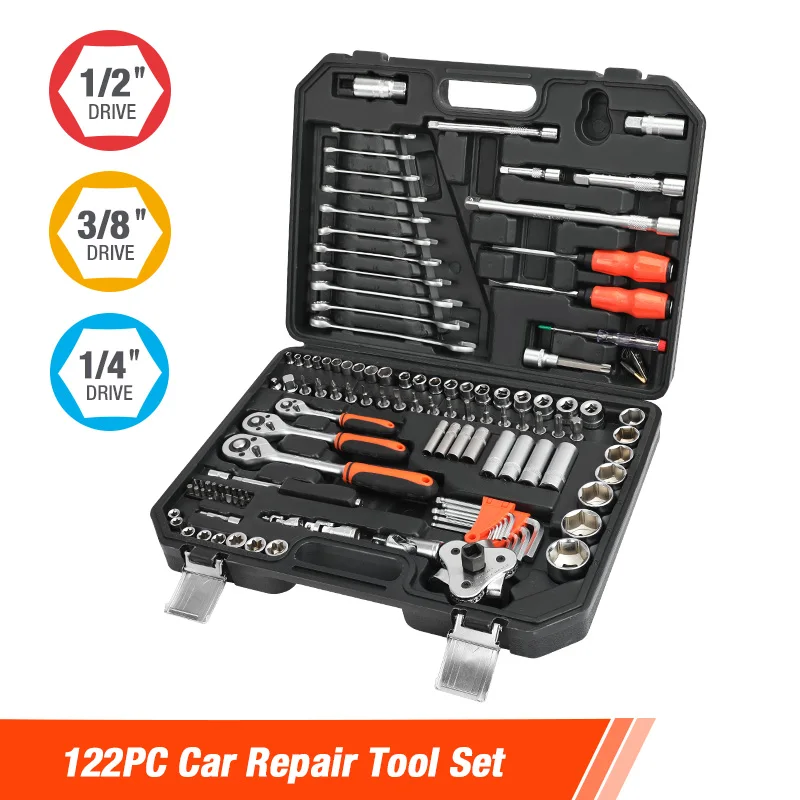 ValueMax 108PC Home Tool Kit Tool Set Box Set utensili manuali Kit di strumenti di riparazione auto professionali