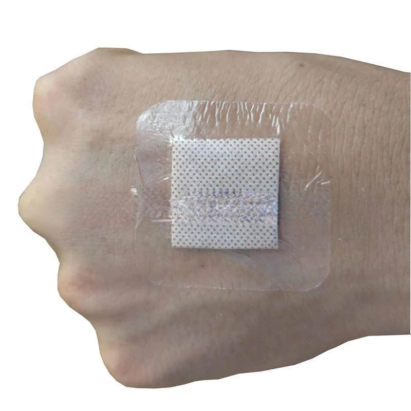 

50pcs/lot Adhesive Plaster Waterproof Medicinal Wound Dressing Transparent Strip Bandages Tape PU Film Patches Fixation Supplies