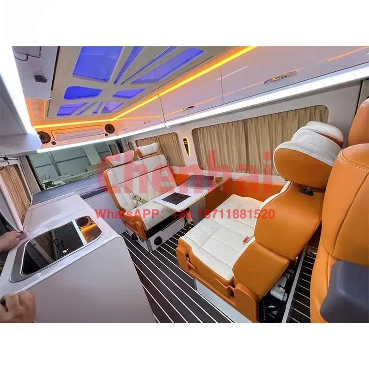 Customize Multi-function RV Chair Optional Seater Camper Van Seats Nappa Leather Folding Seat For Ford Transit Sprinter Hiace RV