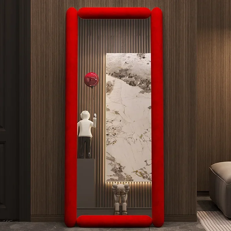 

Full-length mirror living room clothing store large square full-length mirror home floor mirror net red