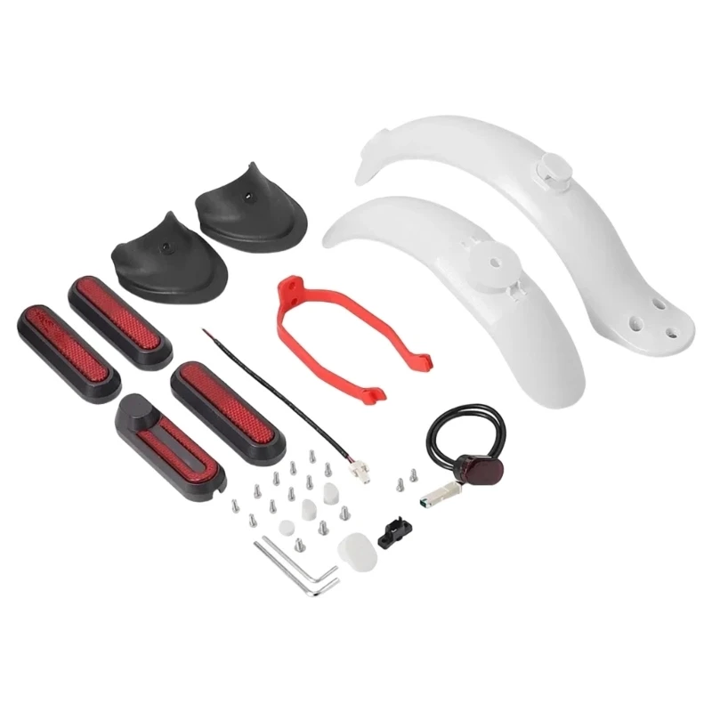   EasylyMount Scooters Mudguard Collection Including Tail Lamp and Support Brackets for Mountain Biking