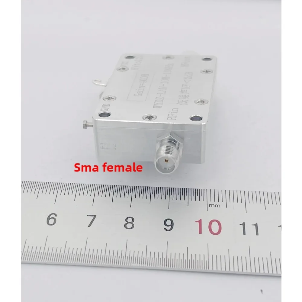 Amplificador de banda ancha LAN RF, 10Mhz-10Ghz, 40DB, ganancia P1dB = 20dBm, amplificador de bajo ruido para mezclador de Radioaficionado, receptor de unidad de señal