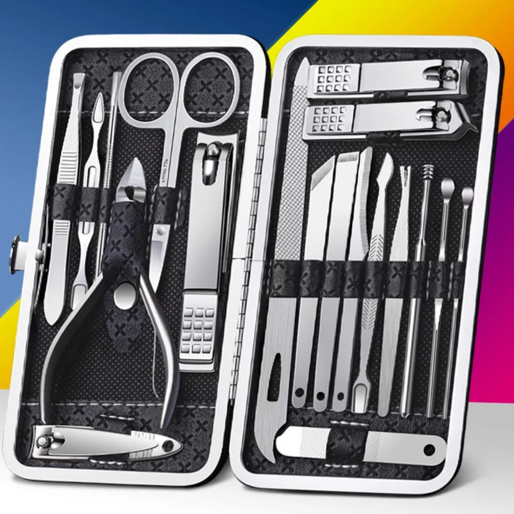 

Professional Stainless Steel Pedicure Set Personal Care Travel Kit Manicure Set Pedicure Kits High Quality Nail Clippers Set