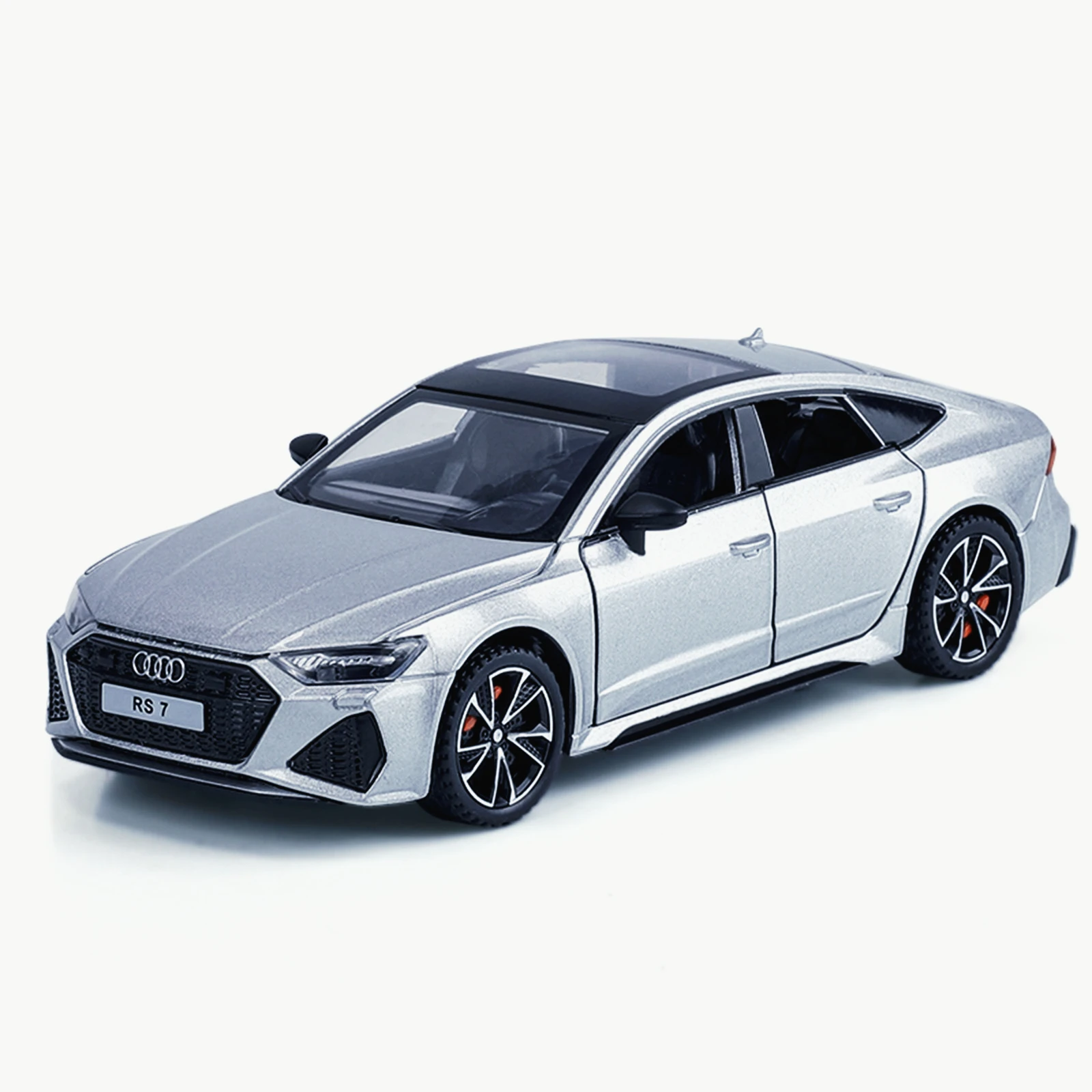 

1:32 Audi RS7 легкосплавный спортивный автомобиль, модель двери с отскоком звука и света, орнамент, подарок для мальчика