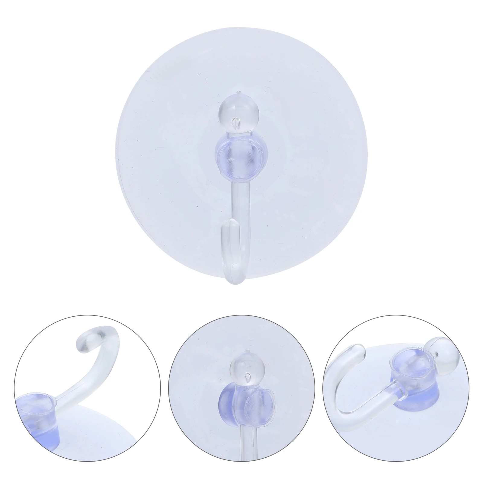 

40pcs Suction Cups Hooks Transparent Hanging Bathroom Kitchen Accessories Wall Mount Easy Installation No Drilling Fits Tile
