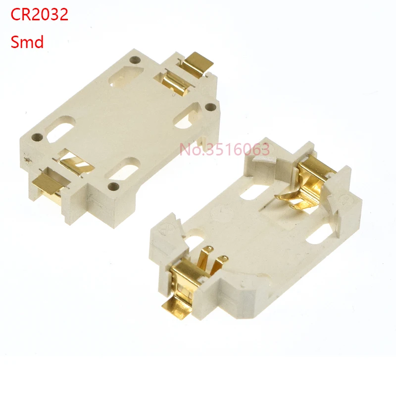 10pcs Cr2032 Battery Holder Coin Cell Button Socket Holder Case Cr2032 Coin Cell Button Battery Holder Mounting Base