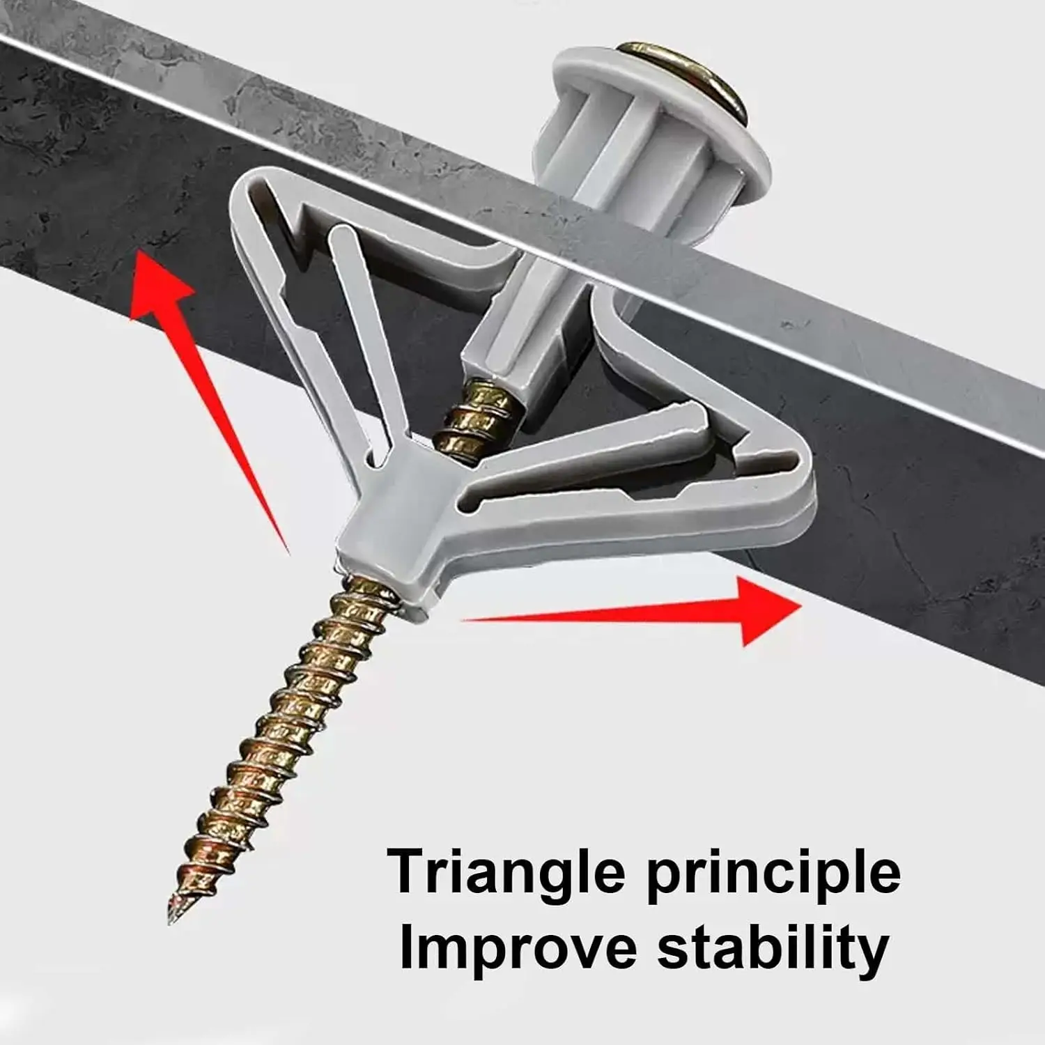 Self-Drilling Hollow Wall Anchor Plasterboard Wall Plugs Expansion Screw Tube Gypsum Drywall Fixing Screws Fasteners Dowels Kit