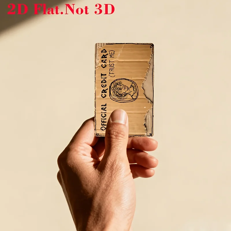 Interesting and Quirky Cardboard Stickers Designed by Me for Ebt, Shipping, Keys, Credit Cards, Debit Cards, Card Protection, Bubble-Free, Suitable for Small Chip Cards