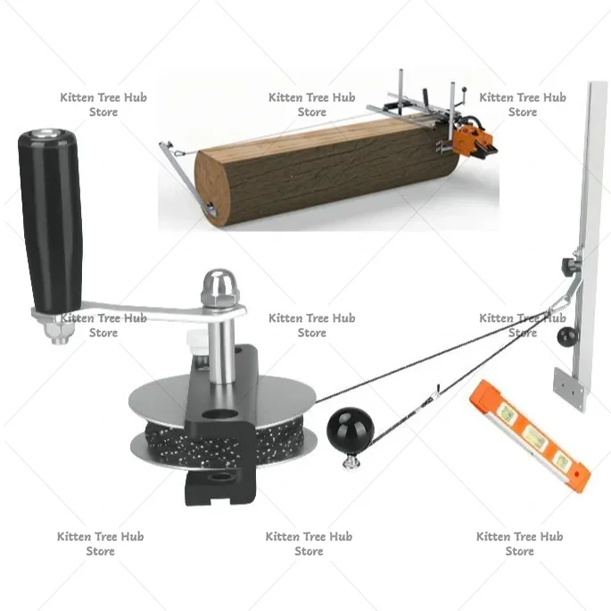 Chainsaw Auxiliary Wheel Board Opener Winch Frame Lumber Cutting Board Opening Tool