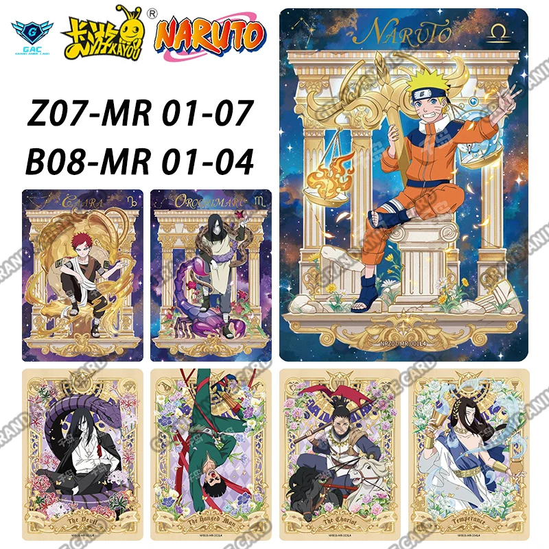 

Оригинальная новая карта Kayou Naruto T2W8 T4W7 MR, полная серия No.01-07, редкая коллекционная карта Узумаки Саске Гаара, аниме, игрушка в подарок