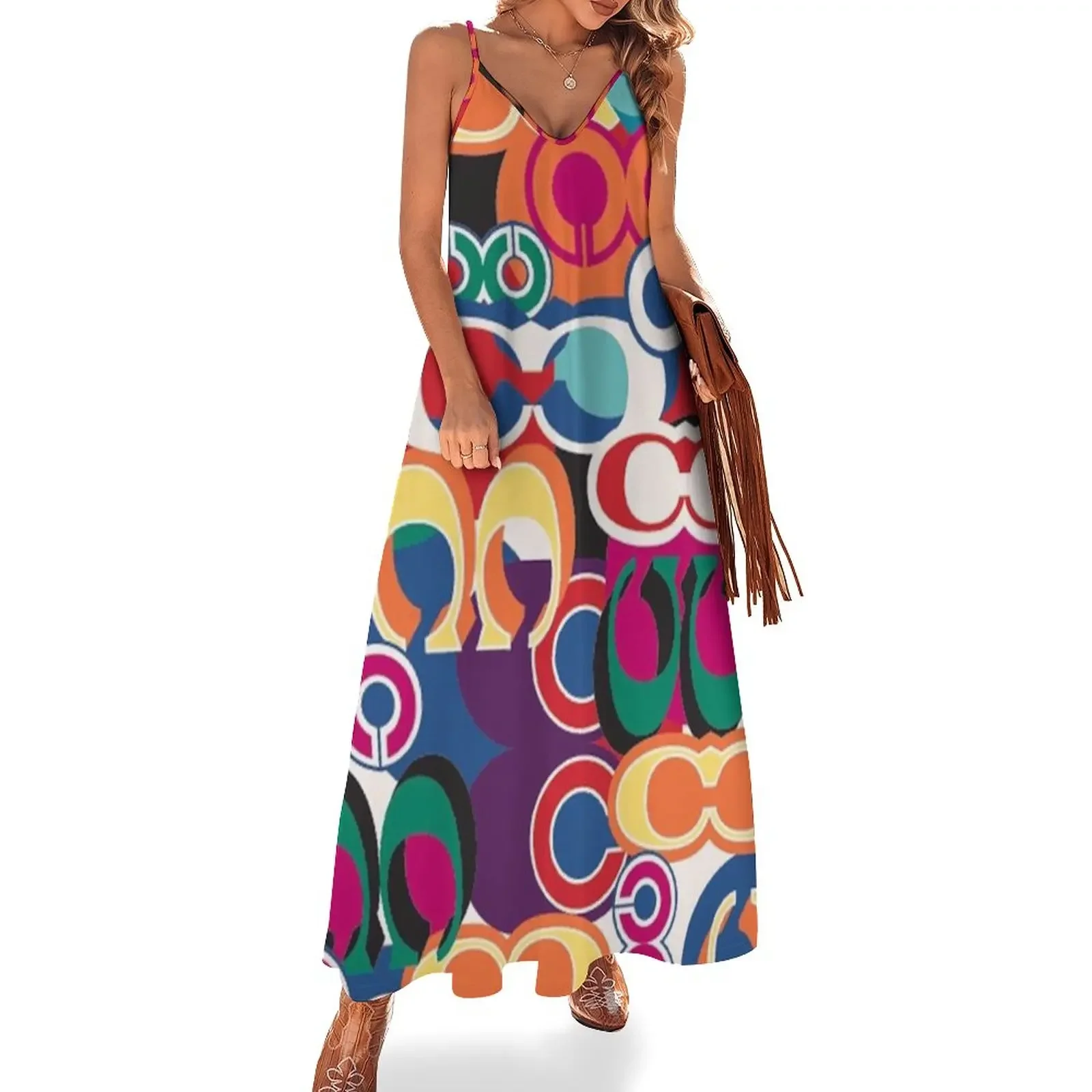 

colorfull sale Sleeveless Dress Clothing female long dresses for women