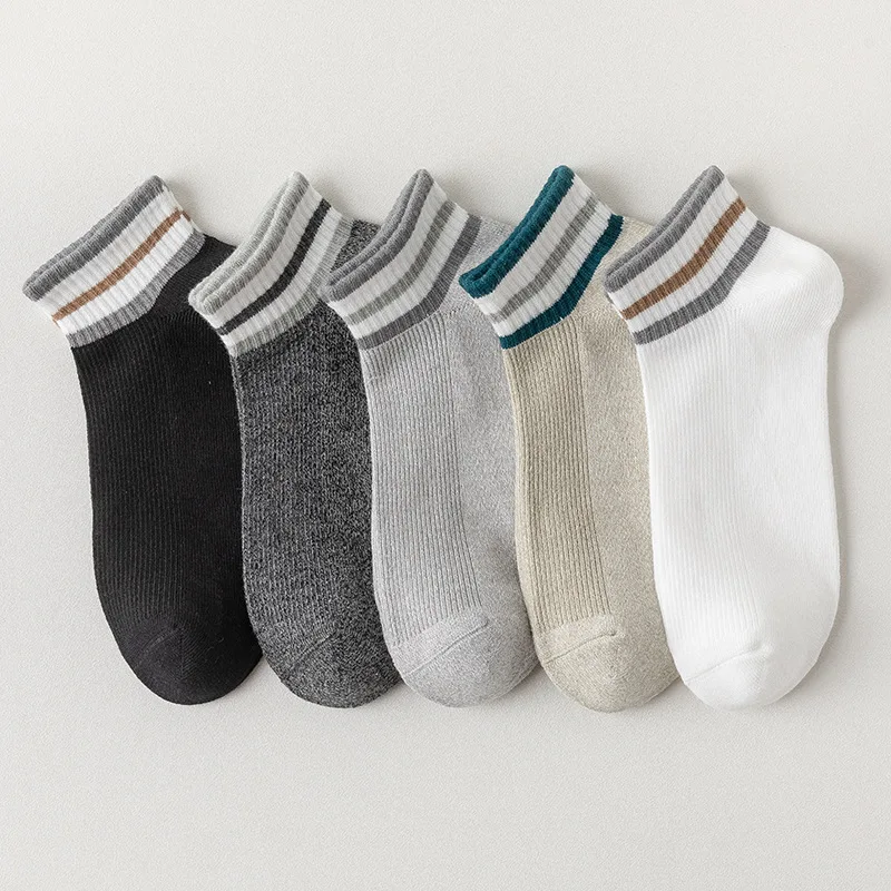 

Socks Men'S Autumn Short Tube Fashion Socks Medium Tube Socks Low Top Sports Breathable Socks