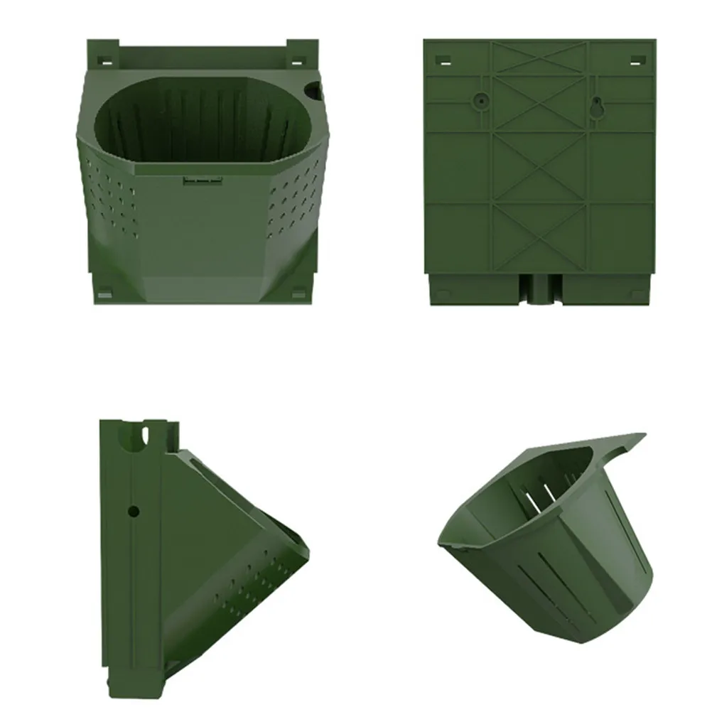 

1Pcs PP Wall Planter Vertical Garden Pot Stackable Wall Mounted Planter with Drainage Holes for Indoor Outdoor Balcony Patio