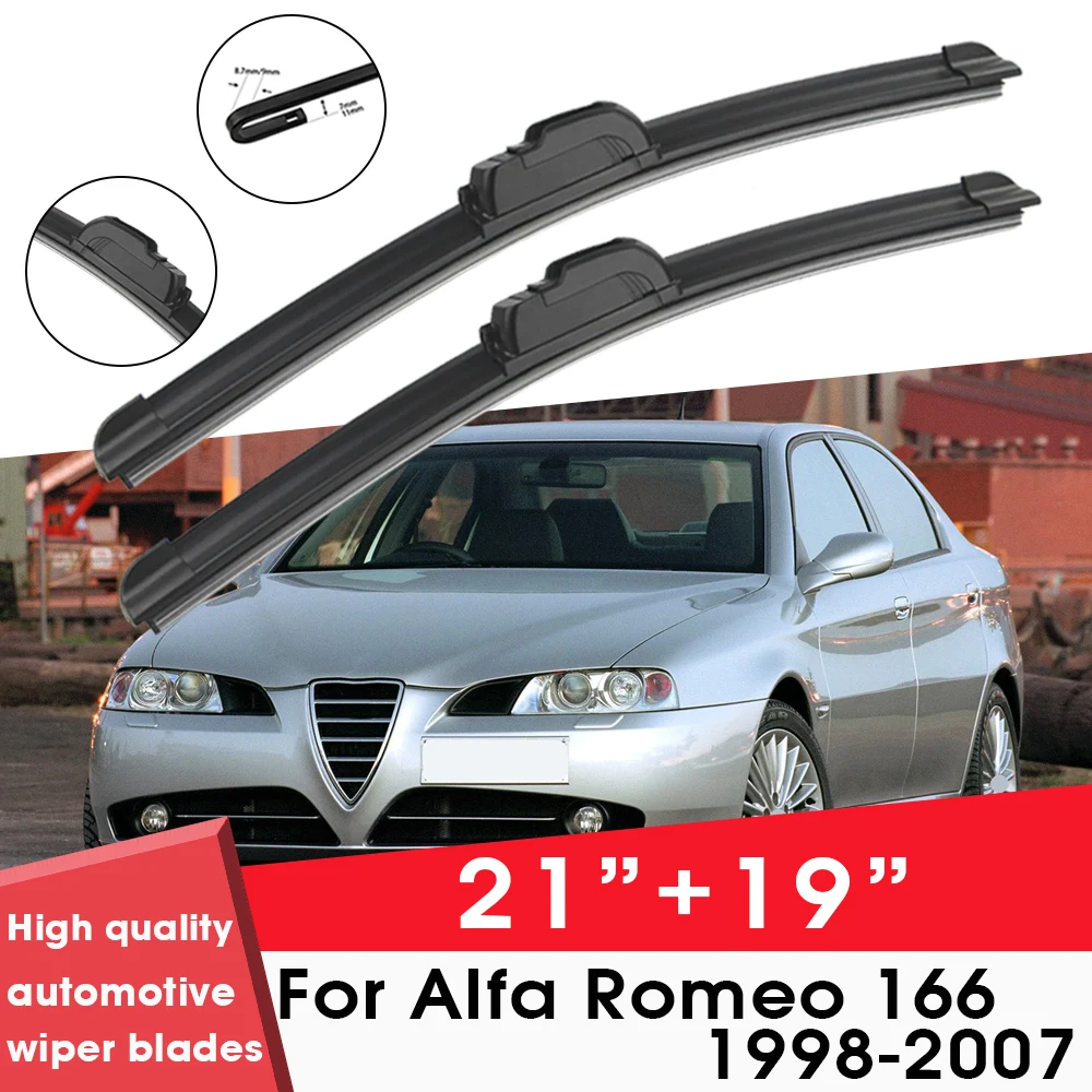 

BEMOST Car Wiper Blades Front Window Windshield Rubber Refill Wiper For Alfa Romeo 166 1998-2007 21"+19" Car Accessories