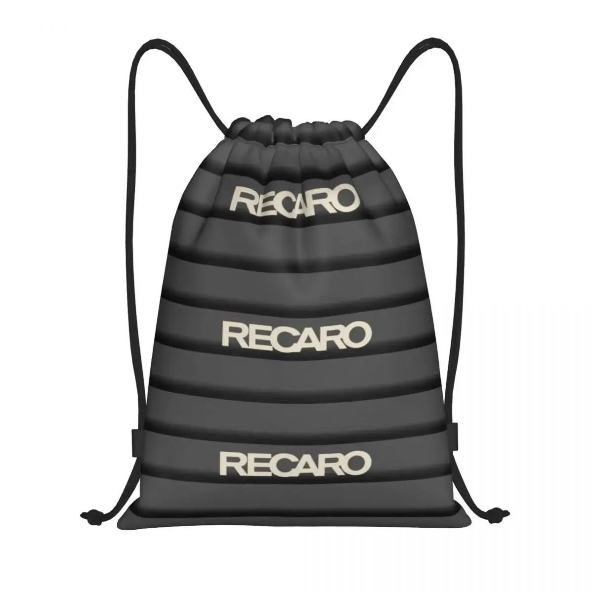 Custom Recaros Logo Drawstring Backpack Sports Gym Bag For Men Women Shopping Sackpack