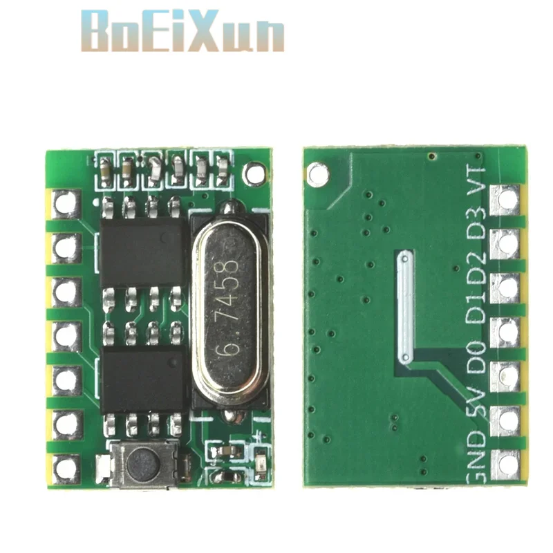 1-10PCS Wireless Remote Control Receiving Module 315/433MHz Learning Code 4 Switch ASK with Decoding Remote Control Lifting