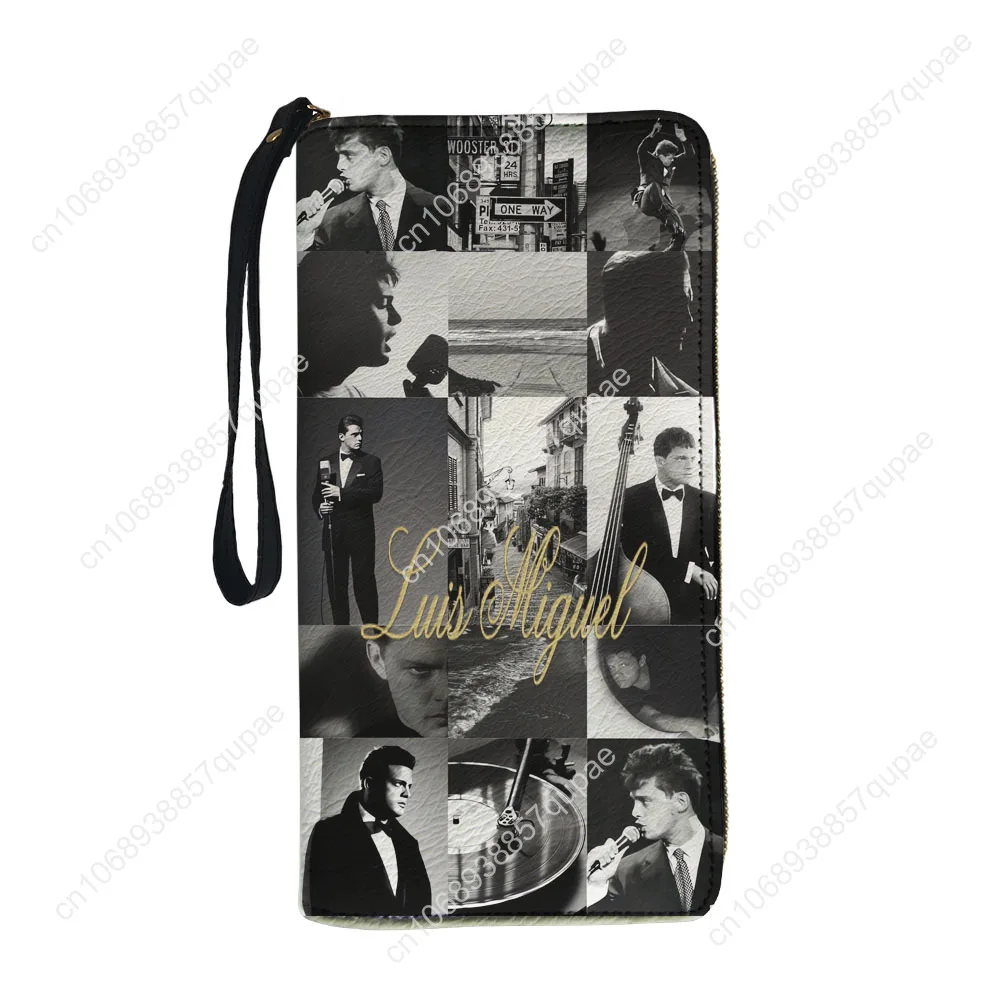 Luis Miguel Mexico Singer Custom Wallet Purse Mens Womens Teenagers Zipper Long Wallets Double Print  Portable Wallet Gift Bag