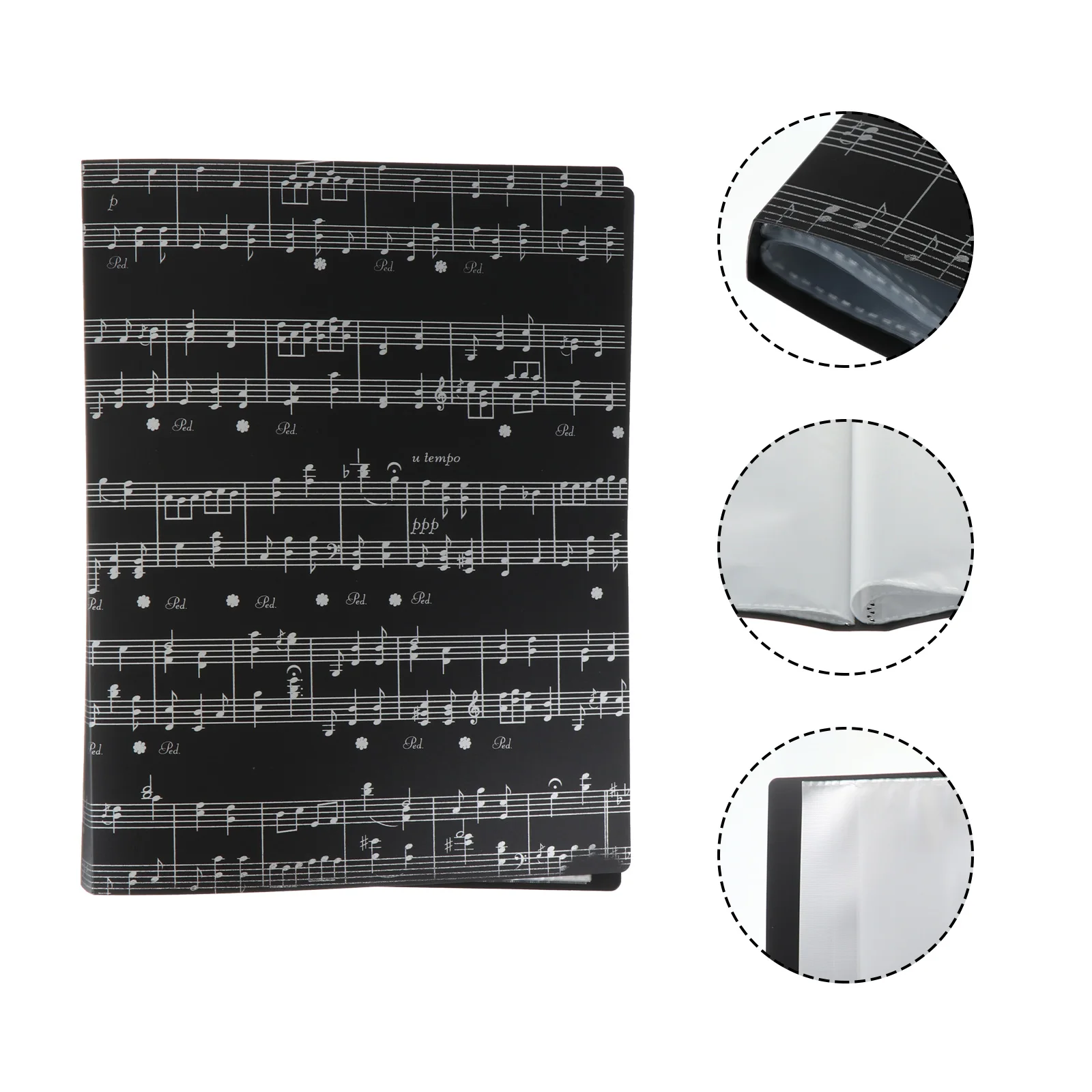 

Music Sheet Folder Durable Plastic Document Holder Portable File Storage 40 Pockets Large Capacity Compact Size Work School