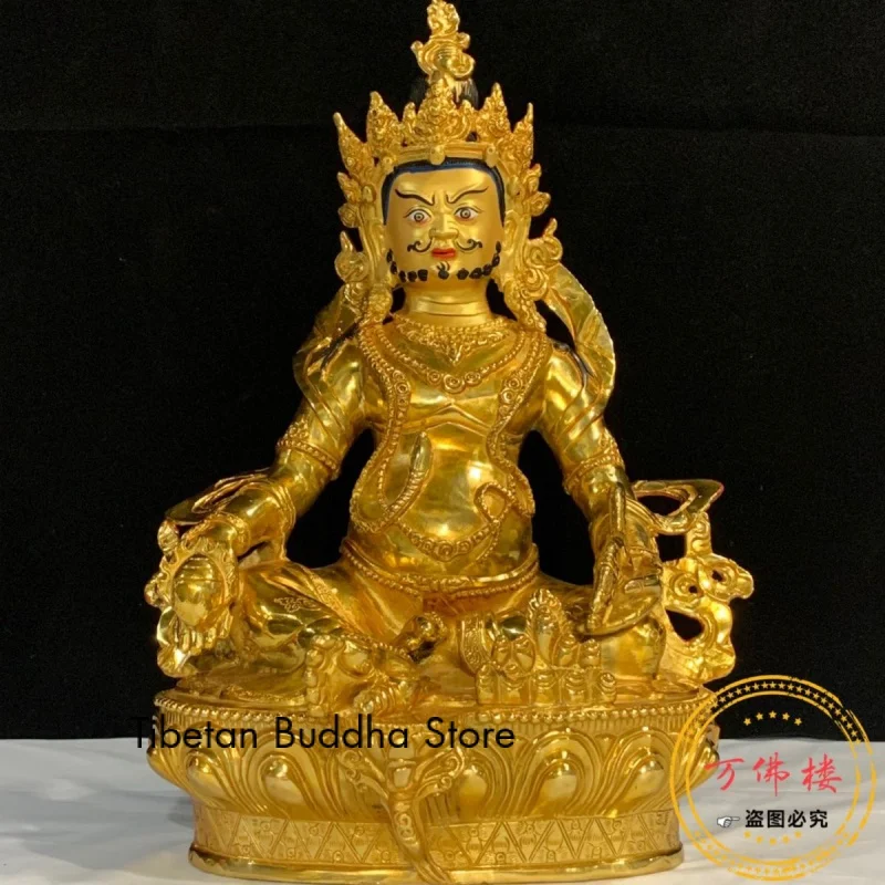 32cm Full Gilt 10-Inch Pure Copper Decoration Buddha Statue