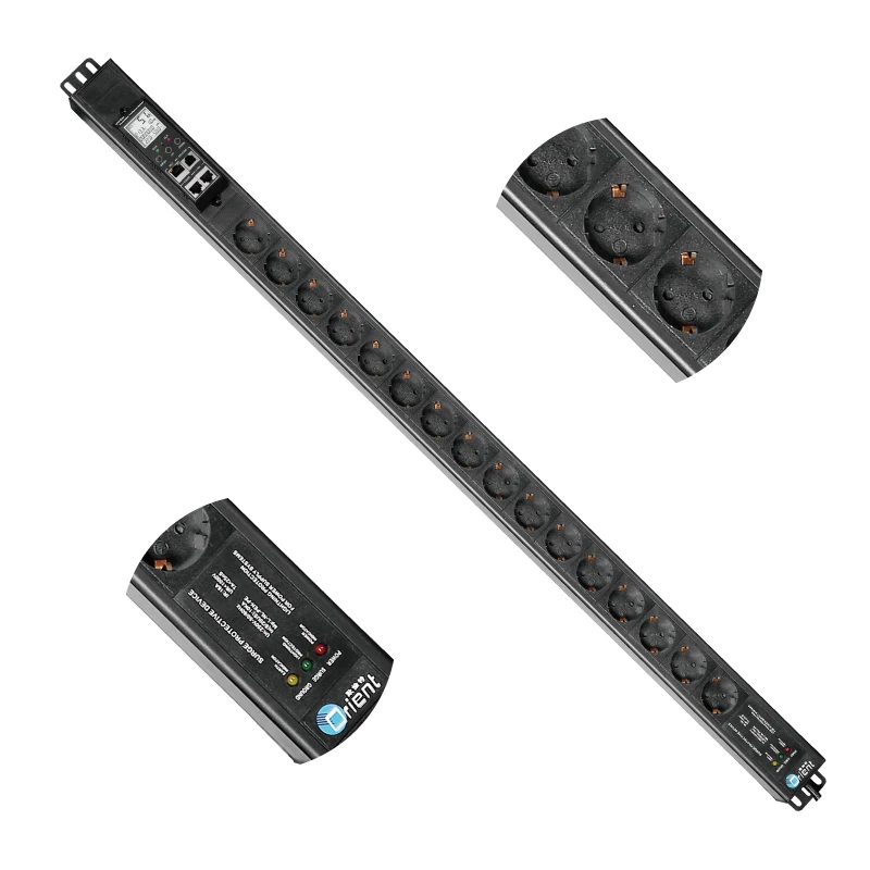 Germany Smart SNMP Power Distribution Unit Monitoring Remote Control Surge Protector PDU IPDU Rack Mount Meter Power Equipment