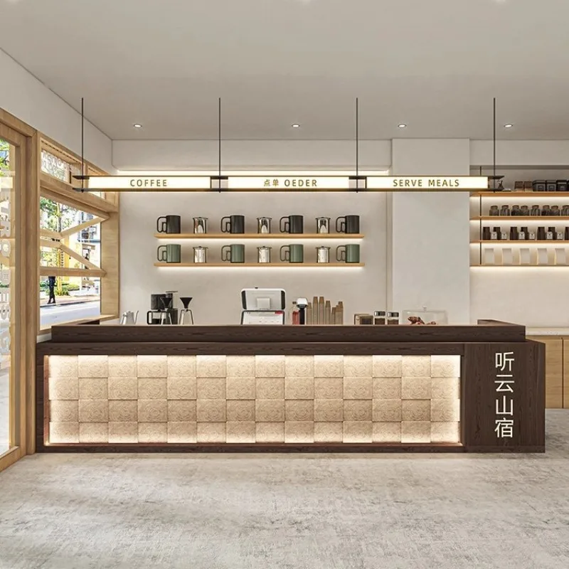 

New Chinese-style B & B Hotel Reception Desk Dining Coffee Shop Bar Checkout page Hotel Reception Desk