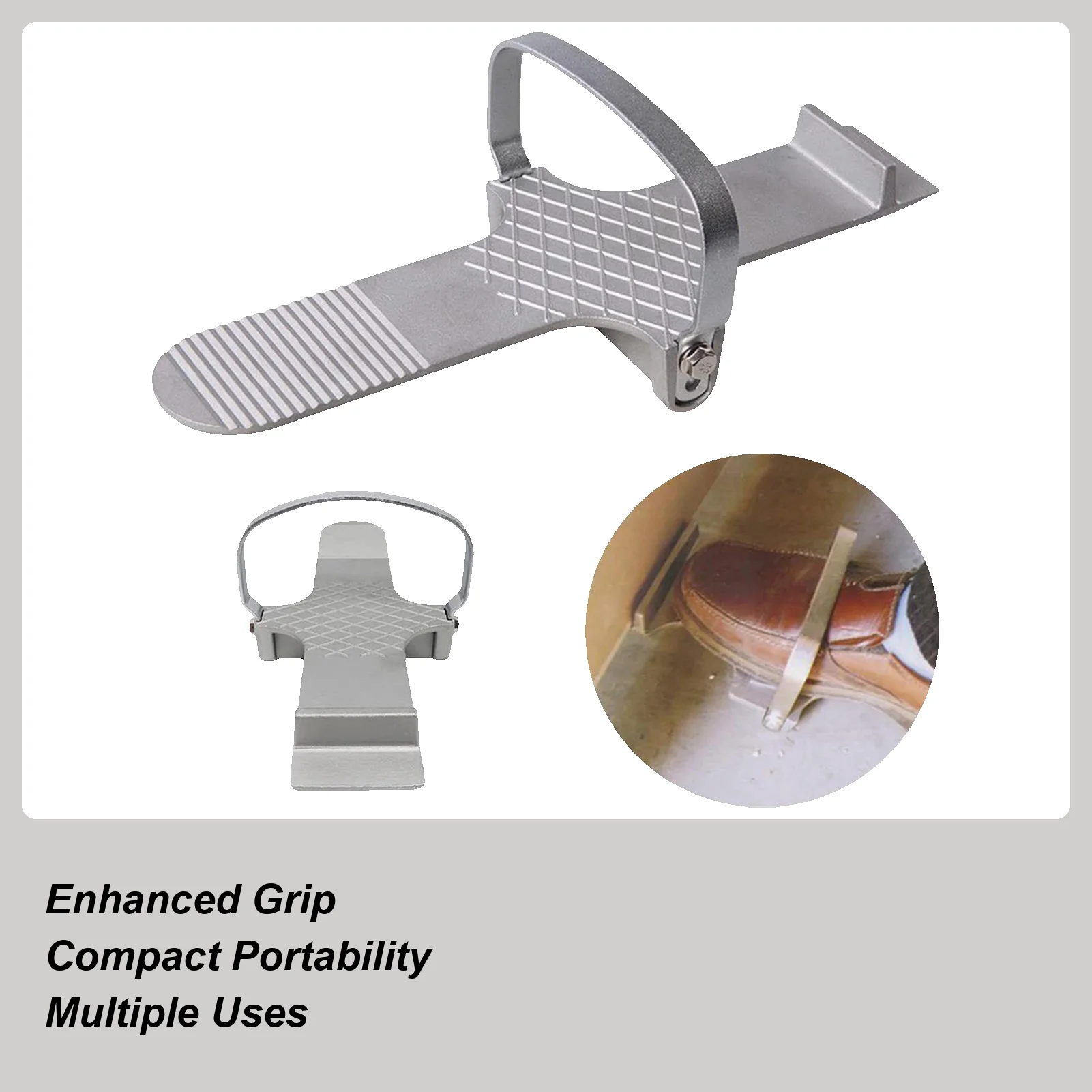 Door Lifter Tool Foot Panel Mounting Tool Ergonomic Foot Panel Drywall Lifter for Hinge Construction Glass Tile Concrete