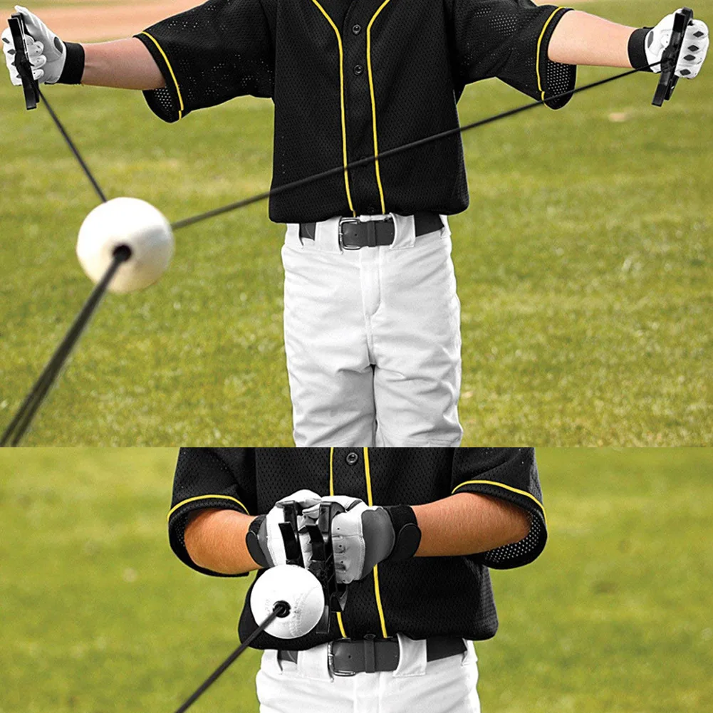 Outdoor Baseball Training Gear Baseball Swing Trainer Baseball Batting Trainer For Kid Adult Baseball Rebound Strike Trainer