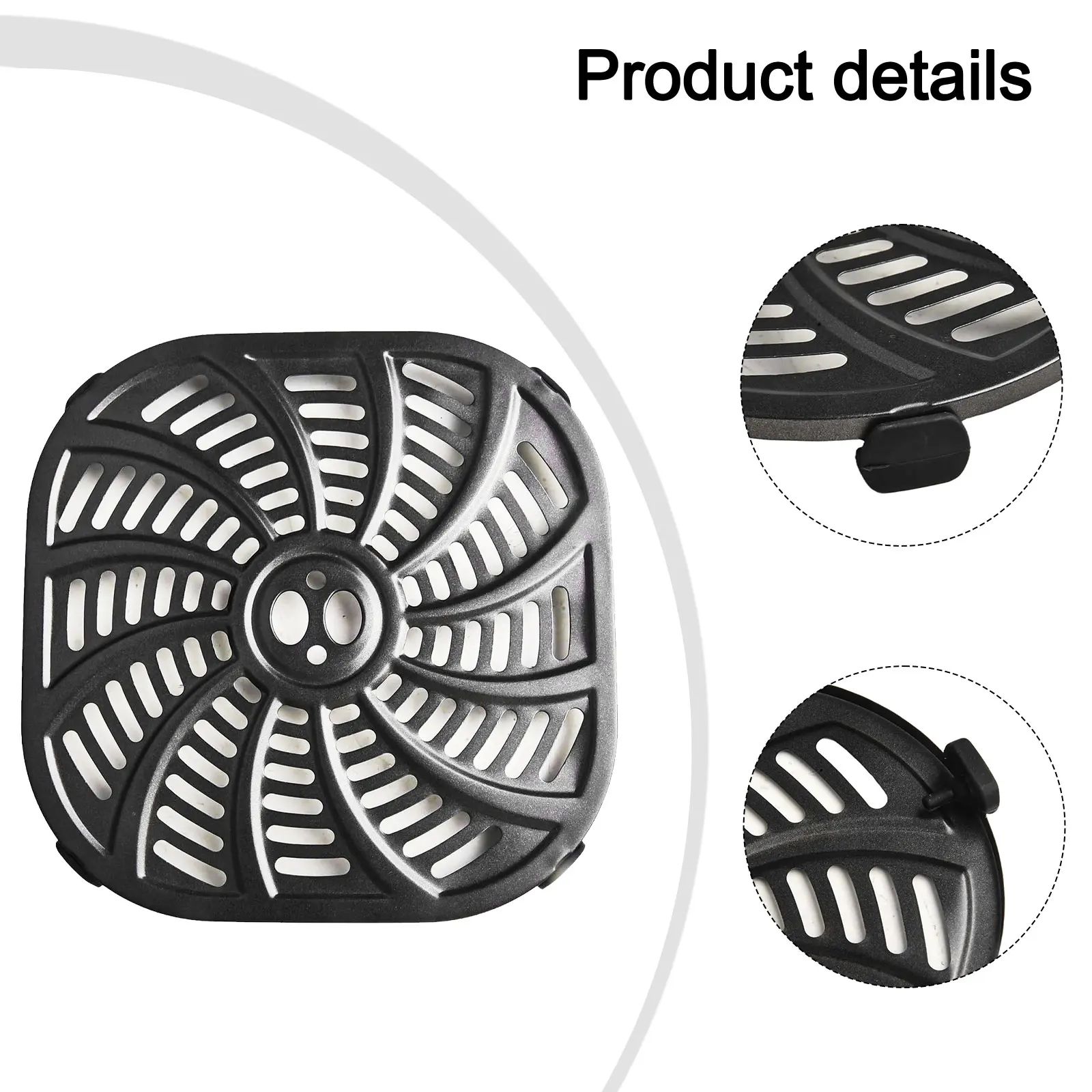 Поднос для тарелок для фритюрницы и угловые защитные аксессуары Поднос для тарелок для приготовления на пару для аксессуаров для кухонных инструментов на складе
