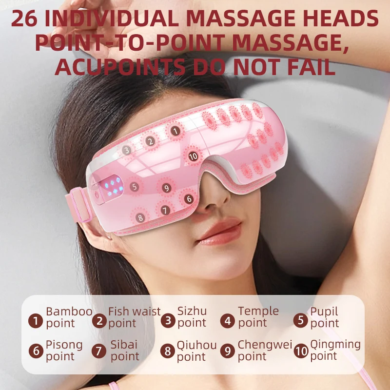 Hot Sale Factory Portable Eye Massager With Bluetooth Wholesale Hot Compress with Music & Bluetooth Massage Equipment