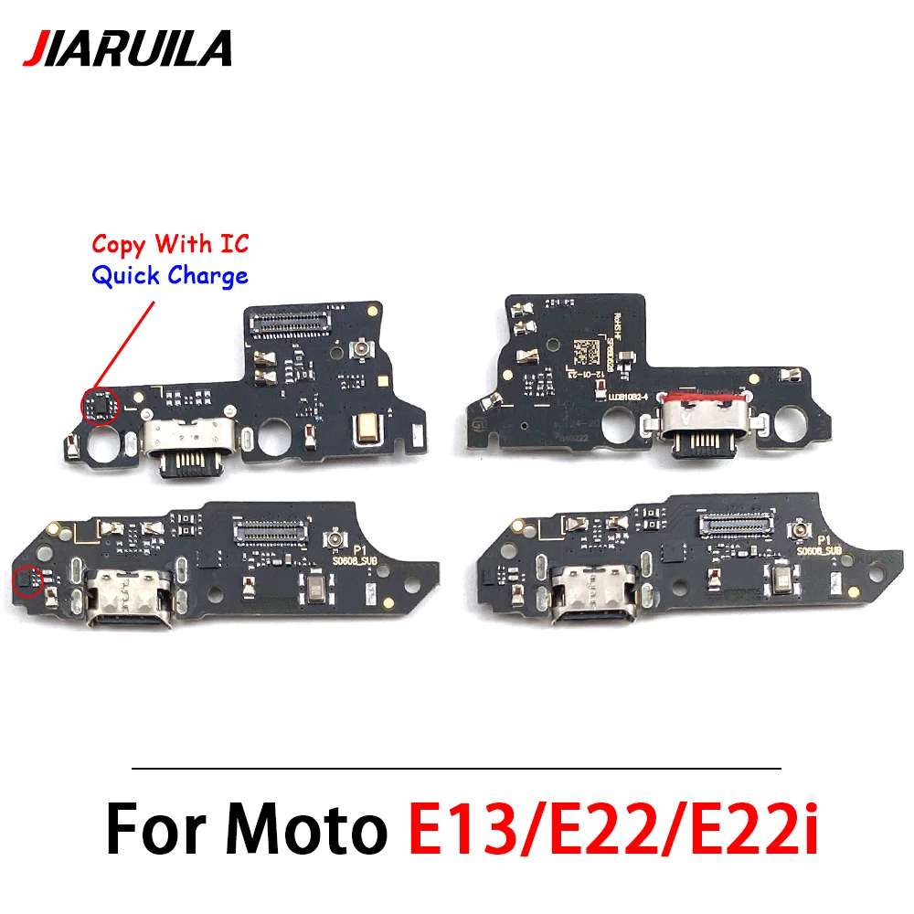 10Pcs，USB Charging Port Dock Plug Socket Jack Connector Charge Board Flex Cable For Moto E13 E22 E22i G13 G23 G32 G52 G53 5G G72