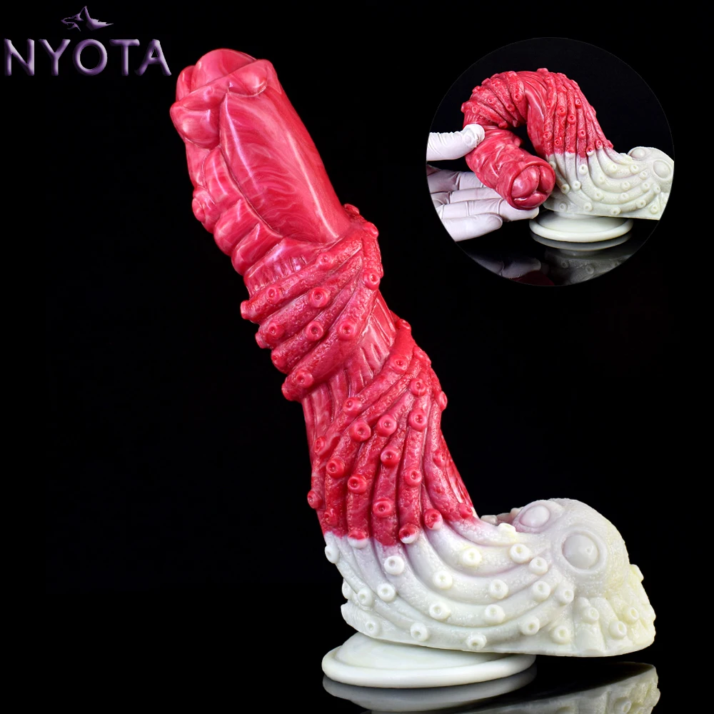 

NYOTA Silicone Realistic Dildo Strong Sucker Penis Prostate Massage Large Butt Plug Thick Monster Dildos Anal Sex Toys For Women