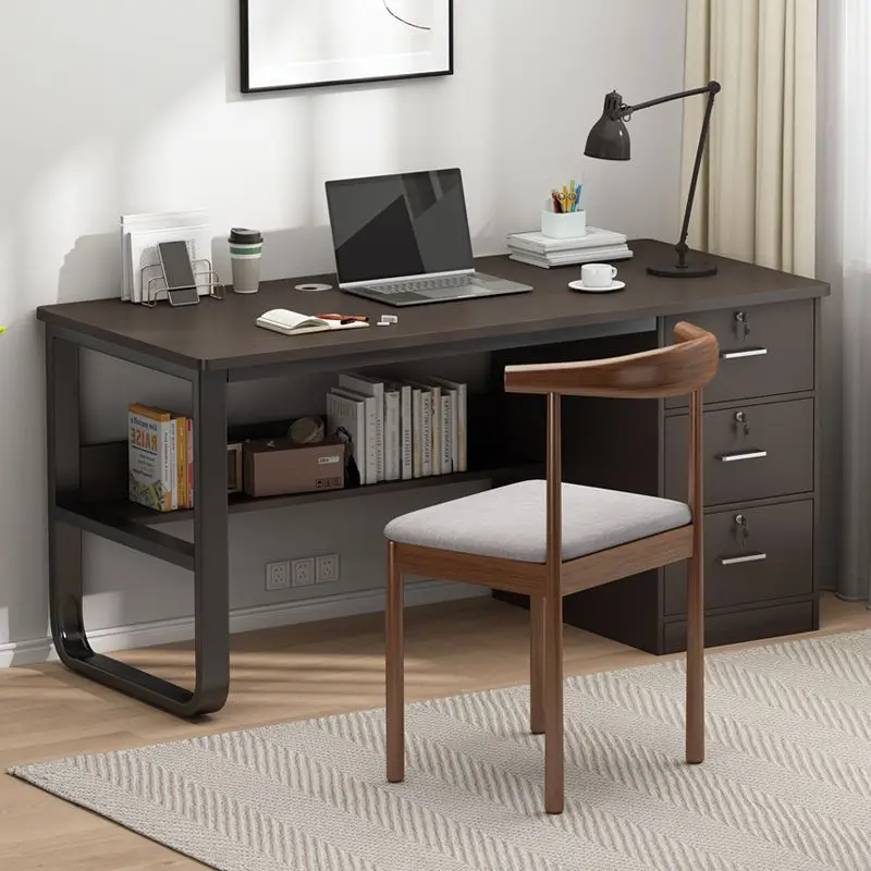 Desk, study table, student home writing computer desk, desktop workbench, bedroom simple office desk with drawers