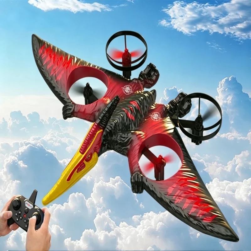 RC Plane Pterosaur EPP Foam Airplane Remote Control Glider Drone 360 Degree Rotation Helicopter One Click Takeoff Aircraft Toy
