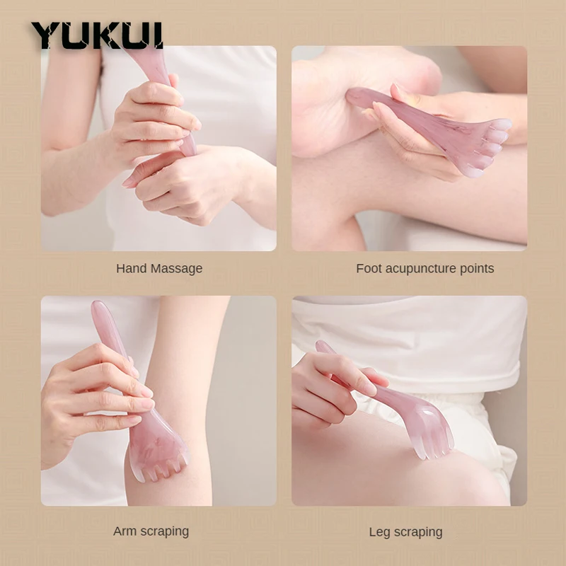 Cinco Garra Cabeça Massageador, Couro cabeludo Gua Sha Vara, Corpo, Pescoço, Perna Visage, Massagem, Meridian Comb, Acupuntura Ponto Imprensa,