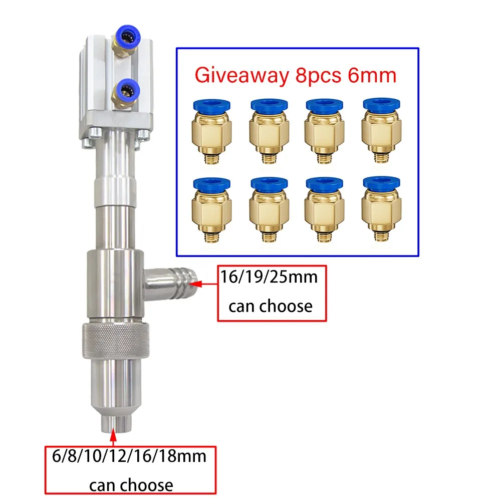 Anti Drip Pneumatic Filling Head 304 Stainless Steel Filling Valve Discharge Nozzle Accessories of Liquid Paste Filling Machine