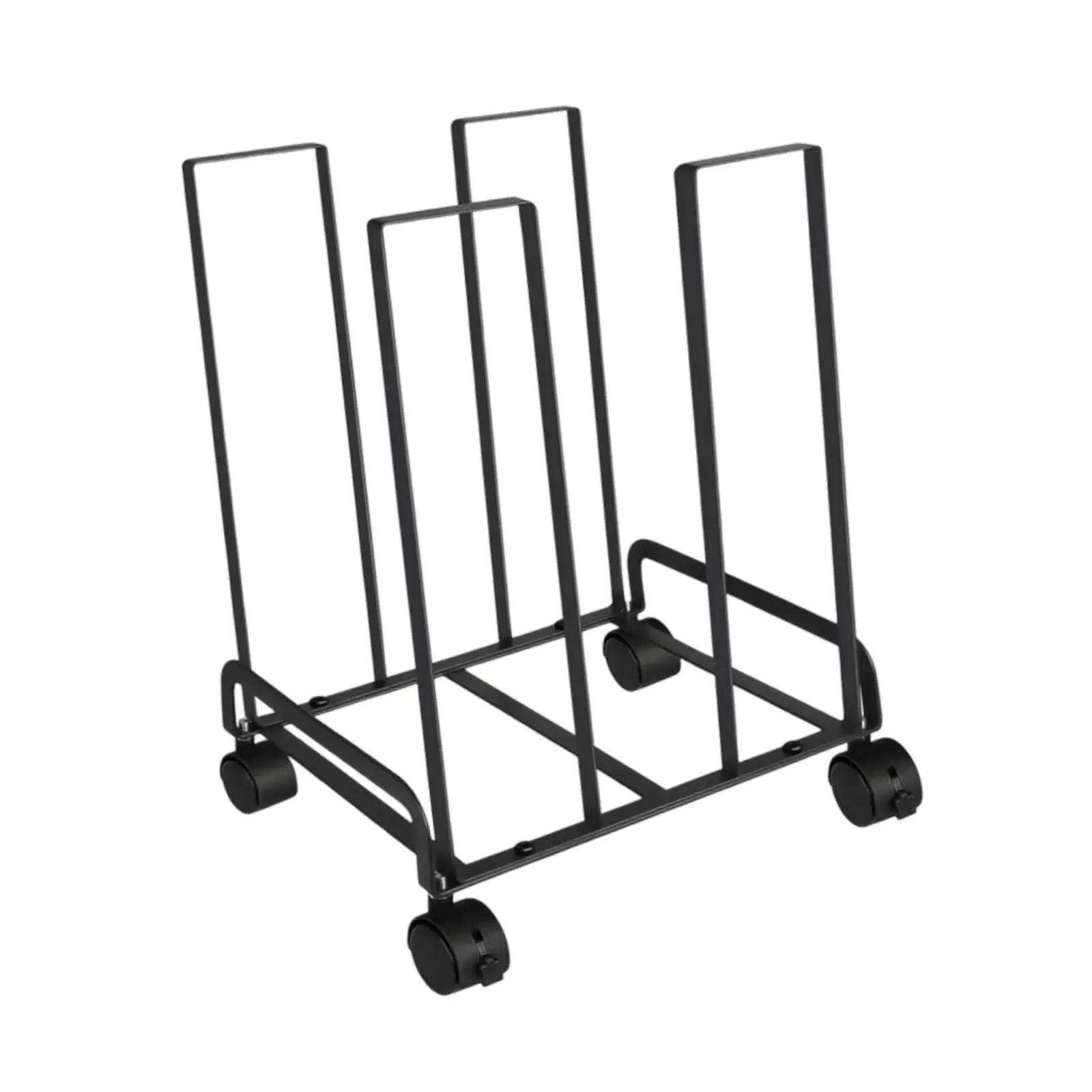 Carton Storage Rack Cart with Wheels Mobile Cardboard Organizer Sturdy Multifunctional for Warehouse 12.2x10.2x17.1inch