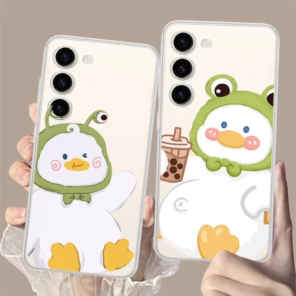 cartoon vitality duck Phone Case for Samsung Galaxy S8 8S G950F G950 A91 A80 A73 5G A72