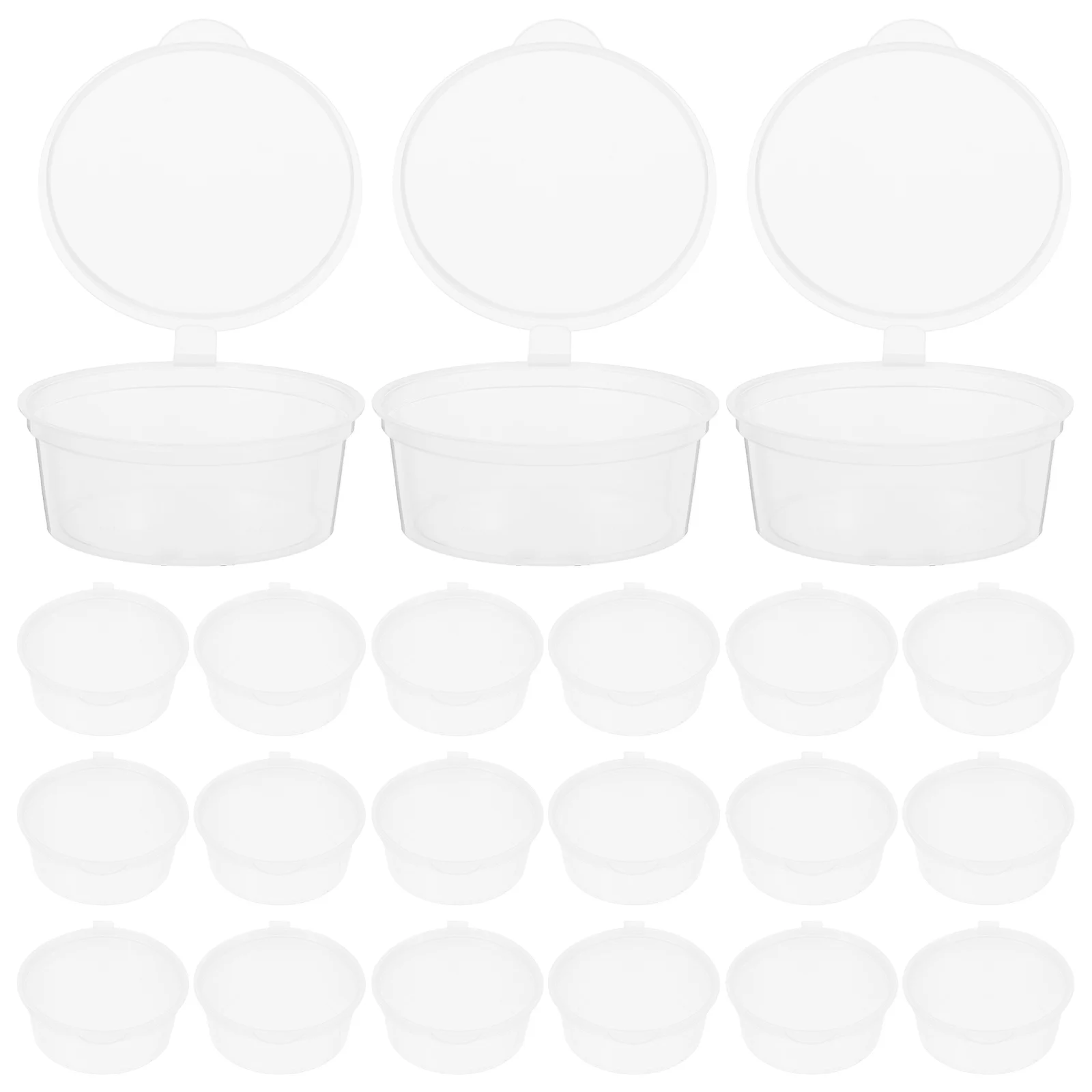 

50pcs Condiment Containers With Lids 50Ml Small Sauce Cups For Takeaway Leakproof Portable Dipping Storage Dessert Soup Snack