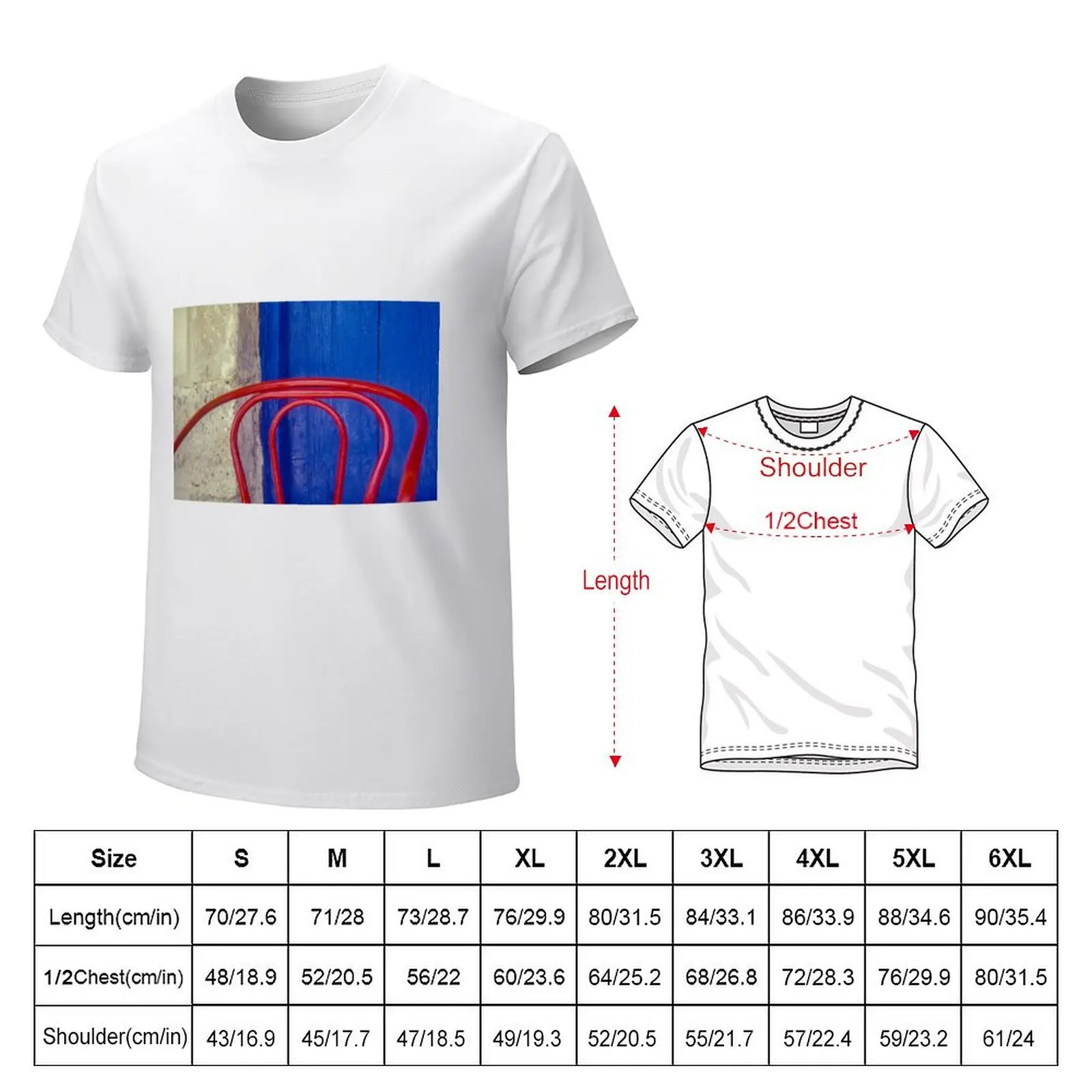 Red Chair, Blue Shutters T-Shirt shirts graphic tees animal prinfor boys mens graphic t-shirts