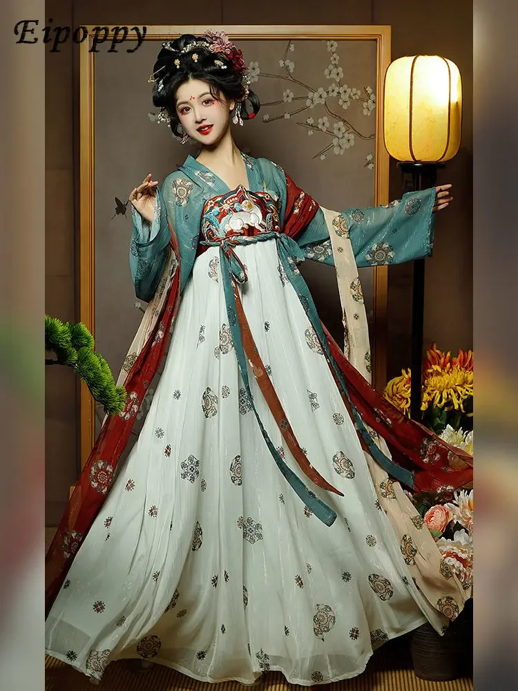 

Tang style traditional Hanfu chest length skirt